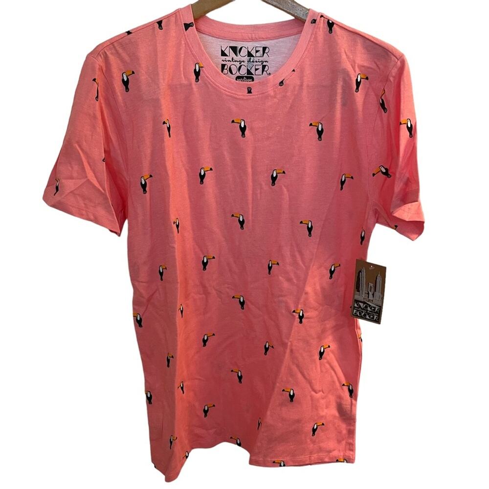 NWT Knicker Bocker Men’s Short Sleeve T-Shirt Bundle 2 Shirts “Vintage Design” M - Picture 2 of 15